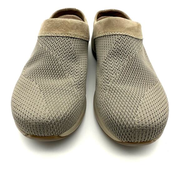 Dansko Sondra Taupe Suede Leather Slip-on Clog Mule Sneaker EU 38 US 7.5-8 - Picture 4 of 13
